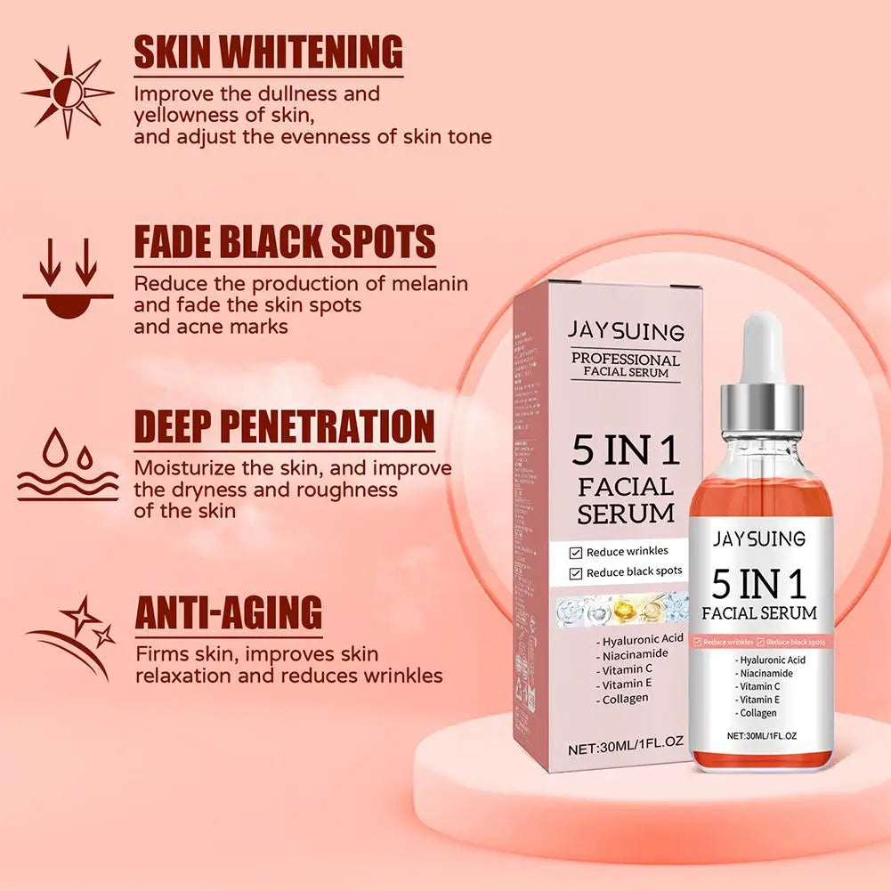 5 In 1 Vitamin C Hyaluronic Acid Face Serum