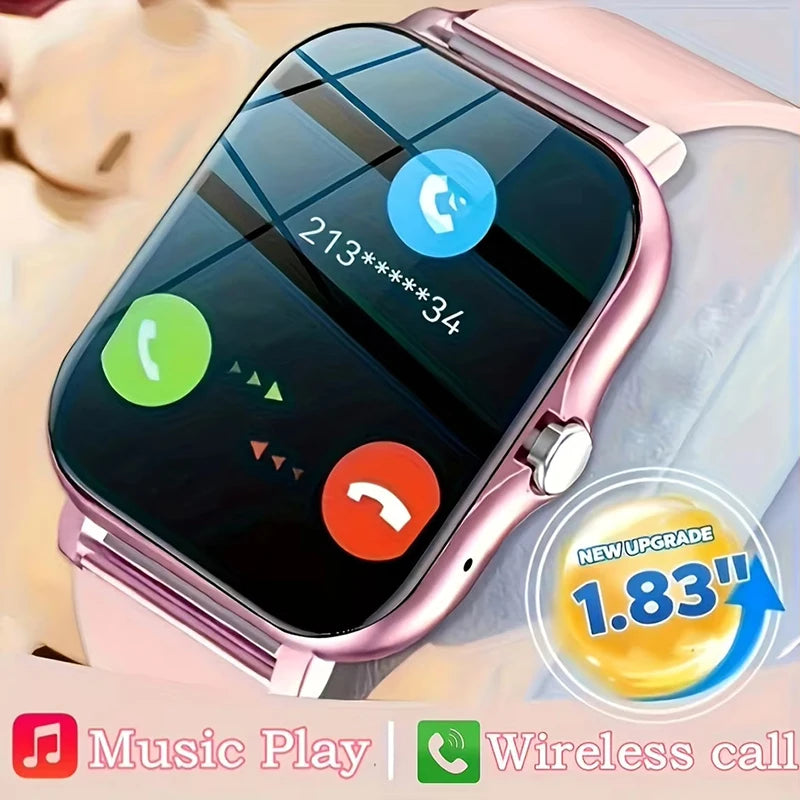 1.83" Sports Smartwatch with Wireless Call & Health Tracker