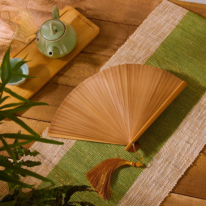 Chinese Style Bamboo Folding Fan Portable Retro Hand Fan