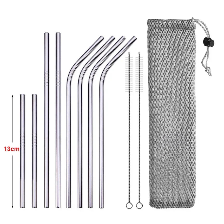 UPORS Reusable Stainless Steel Straws