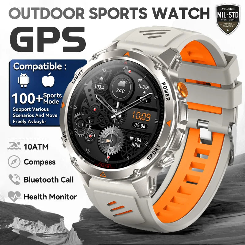 T-Rex 3 Pro Military GPS Smartwatch 10ATM AMOLED Men