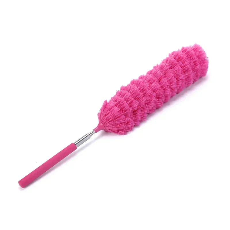 Telescopic Electrostatic Feather Duster – Microfiber Cleaning Tool