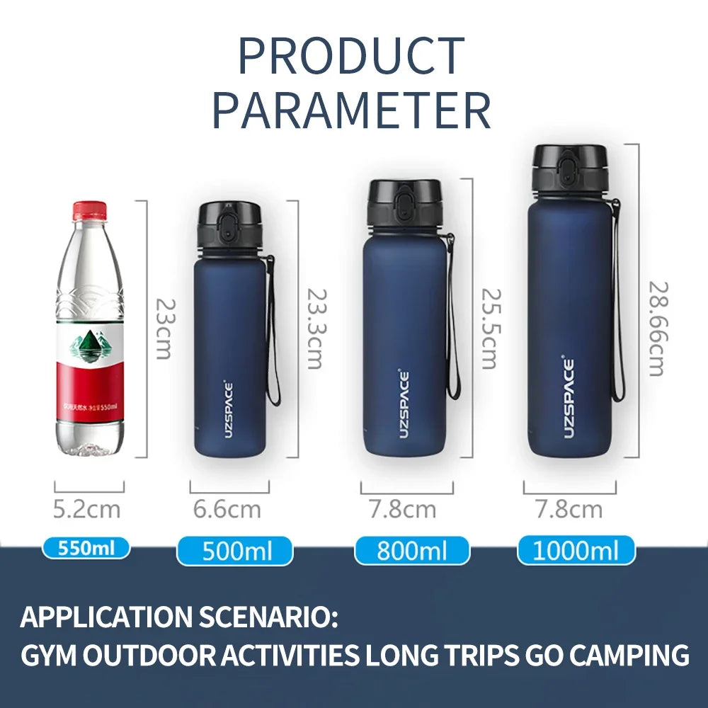 BPA Free Leak Proof Sports Water Bottle 500ml 1000ml