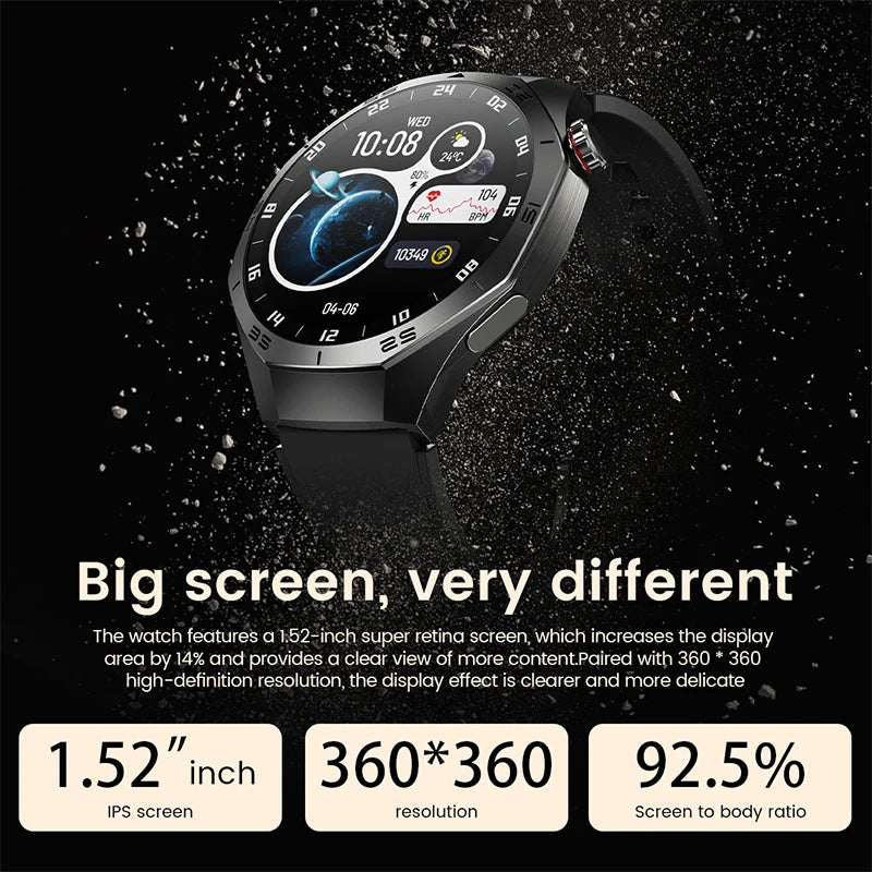 2025 Huawei GT5 Pro Smartwatch – HD AMOLED, GPS, Heart Rate
