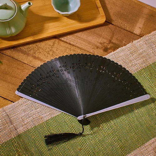 Chinese Style Bamboo Folding Fan Portable Retro Hand Fan