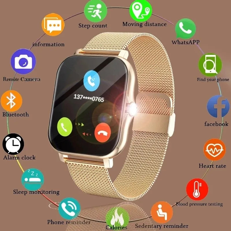 Original 1.83" Smartwatch – Fitness Tracker & Bluetooth Call (2025)