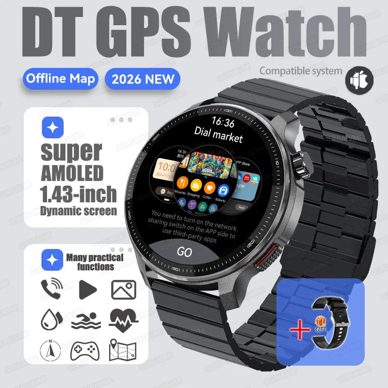 4G GPS Smartwatch Offline Maps App Market Waterproof Sports
