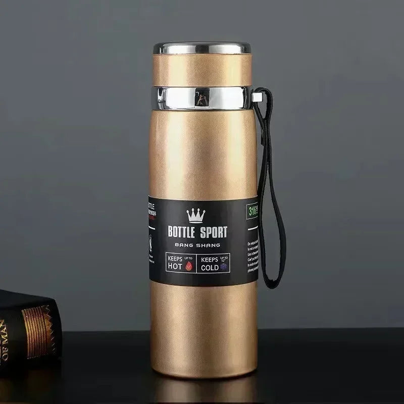 1L Stainless Steel Thermal Bottle – Hot & Cold Vacuum Flask