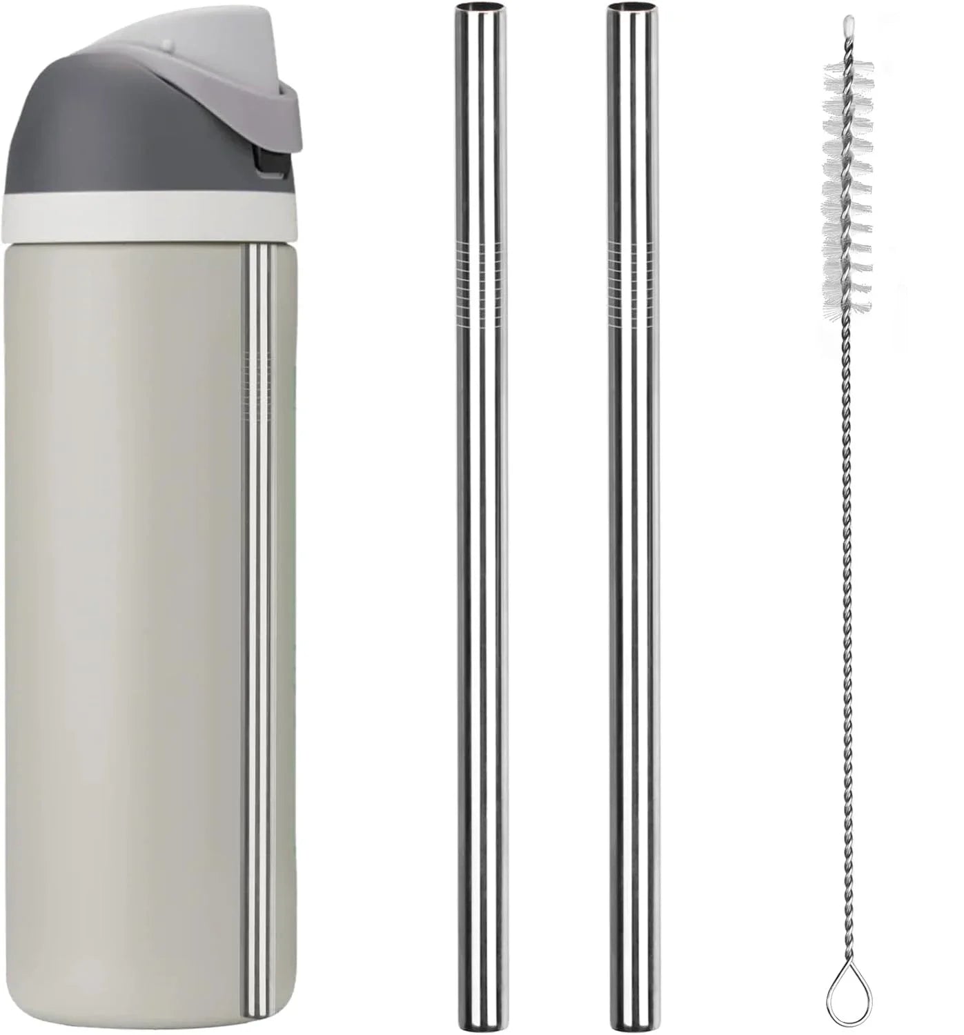 Metal Replacement Straws for Owala Bottles 24–32oz Stainless Steel Set