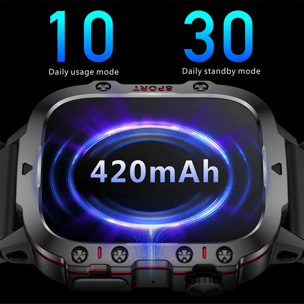 Original Men’s Smartwatch – Bluetooth Call, IP68 Waterproof, Fitness Tracker