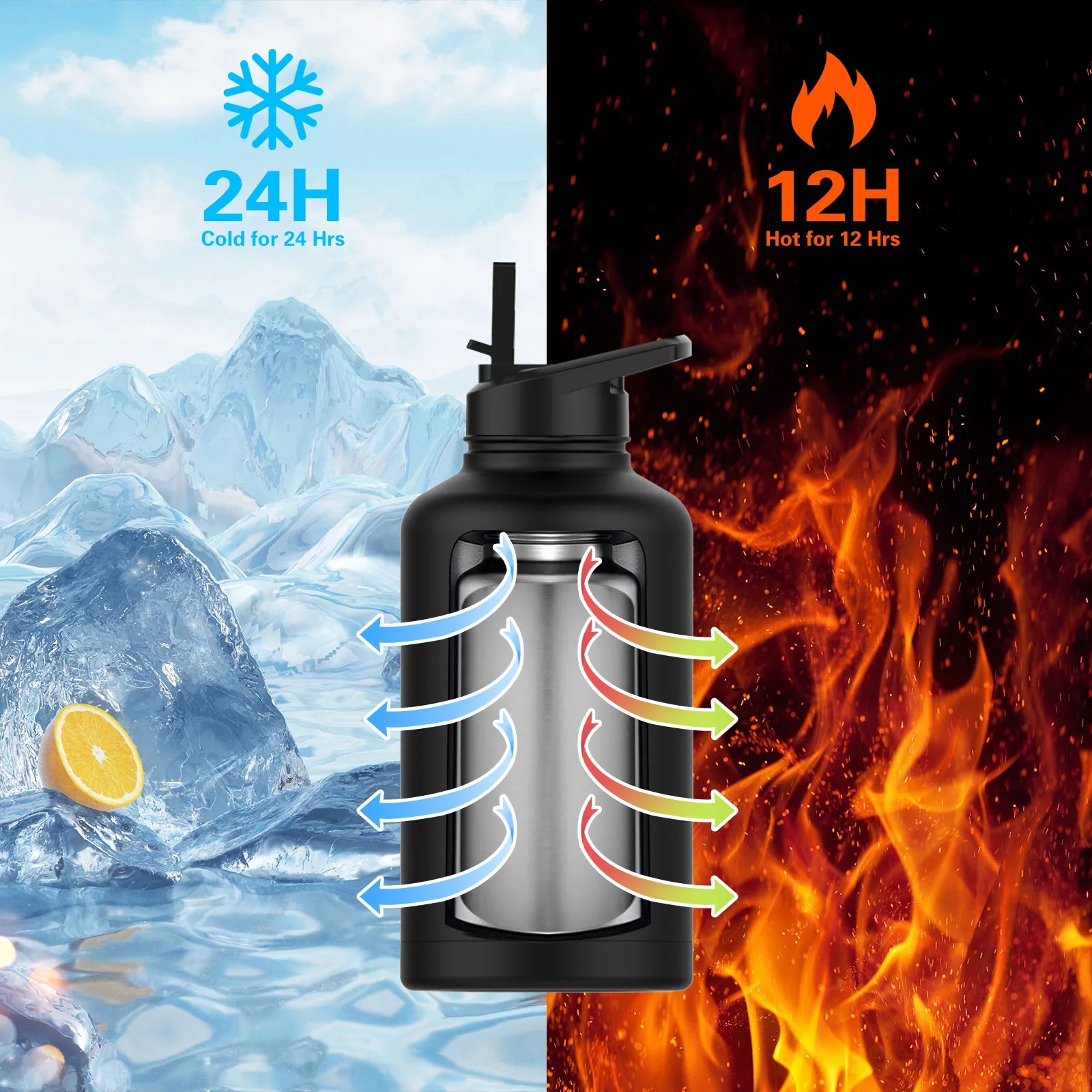 900ML Stainless Steel Thermal Mug with Handle – Insulated Tumbler