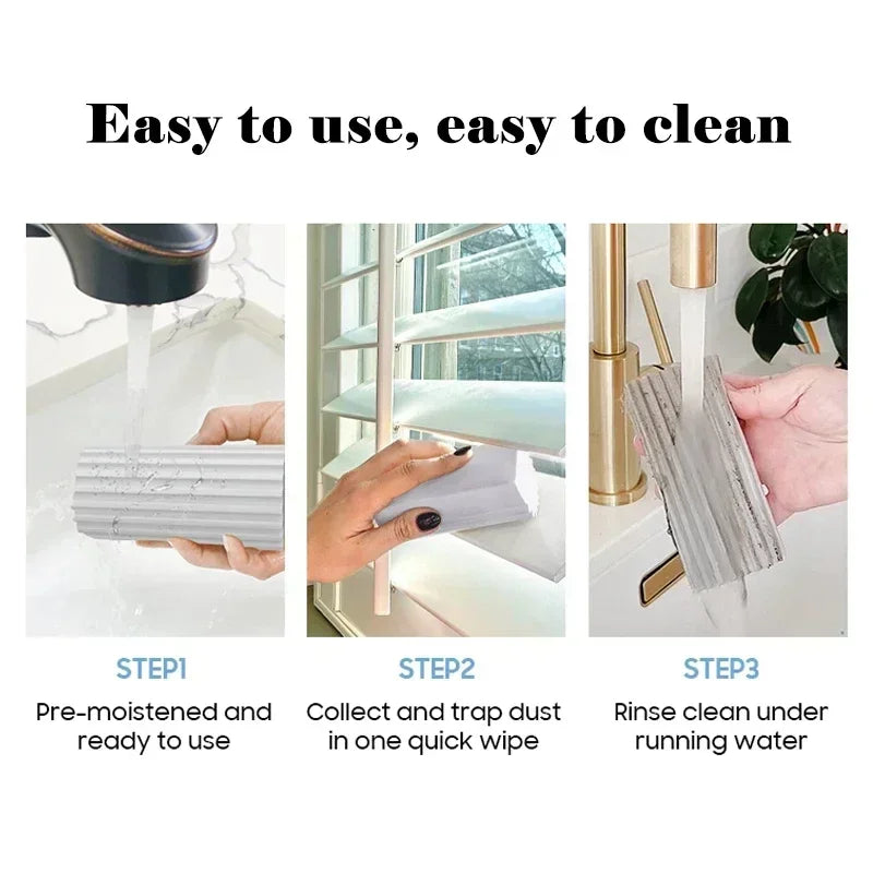 Reusable Magic Dust Cleaning Sponge for Blinds & Windows