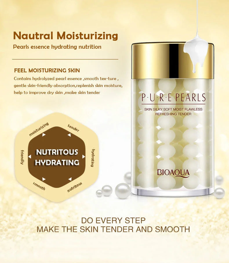2pcs BIOAQUA Pure Pearl Face Cream – Moisturizing & Firming