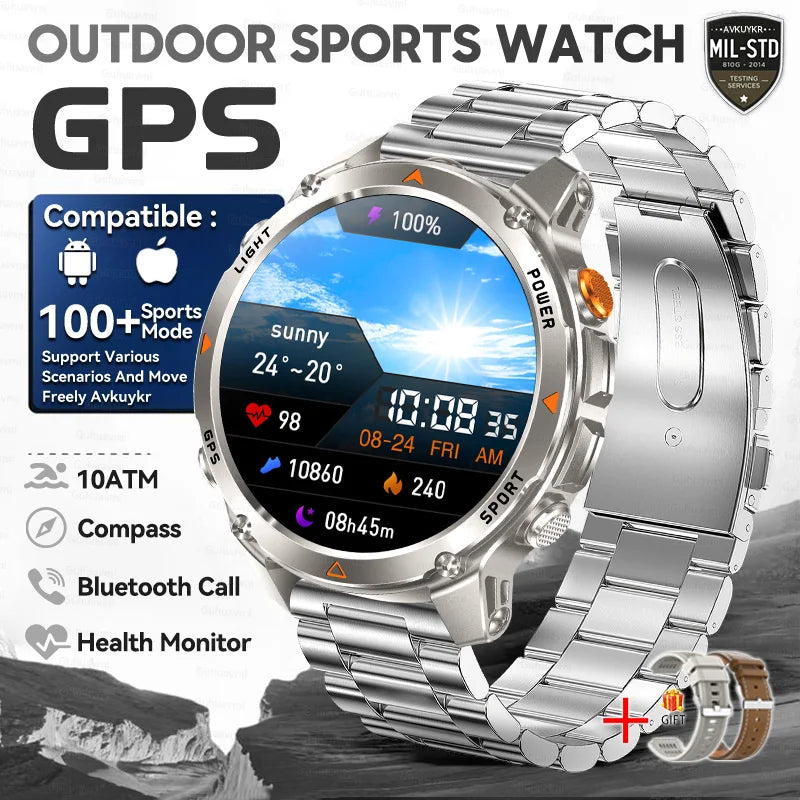 T-Rex 3 Pro Military GPS Smartwatch 10ATM AMOLED Men