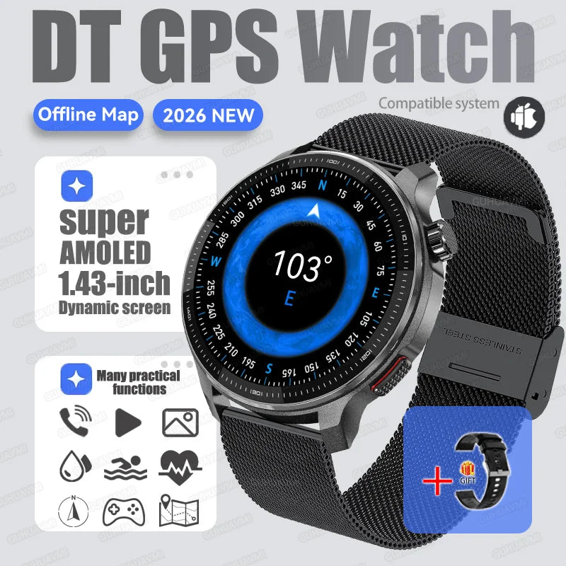 4G GPS Smartwatch Offline Maps App Market Waterproof Sports