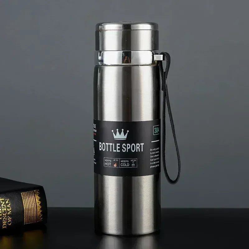 1L Stainless Steel Thermal Bottle – Hot & Cold Vacuum Flask