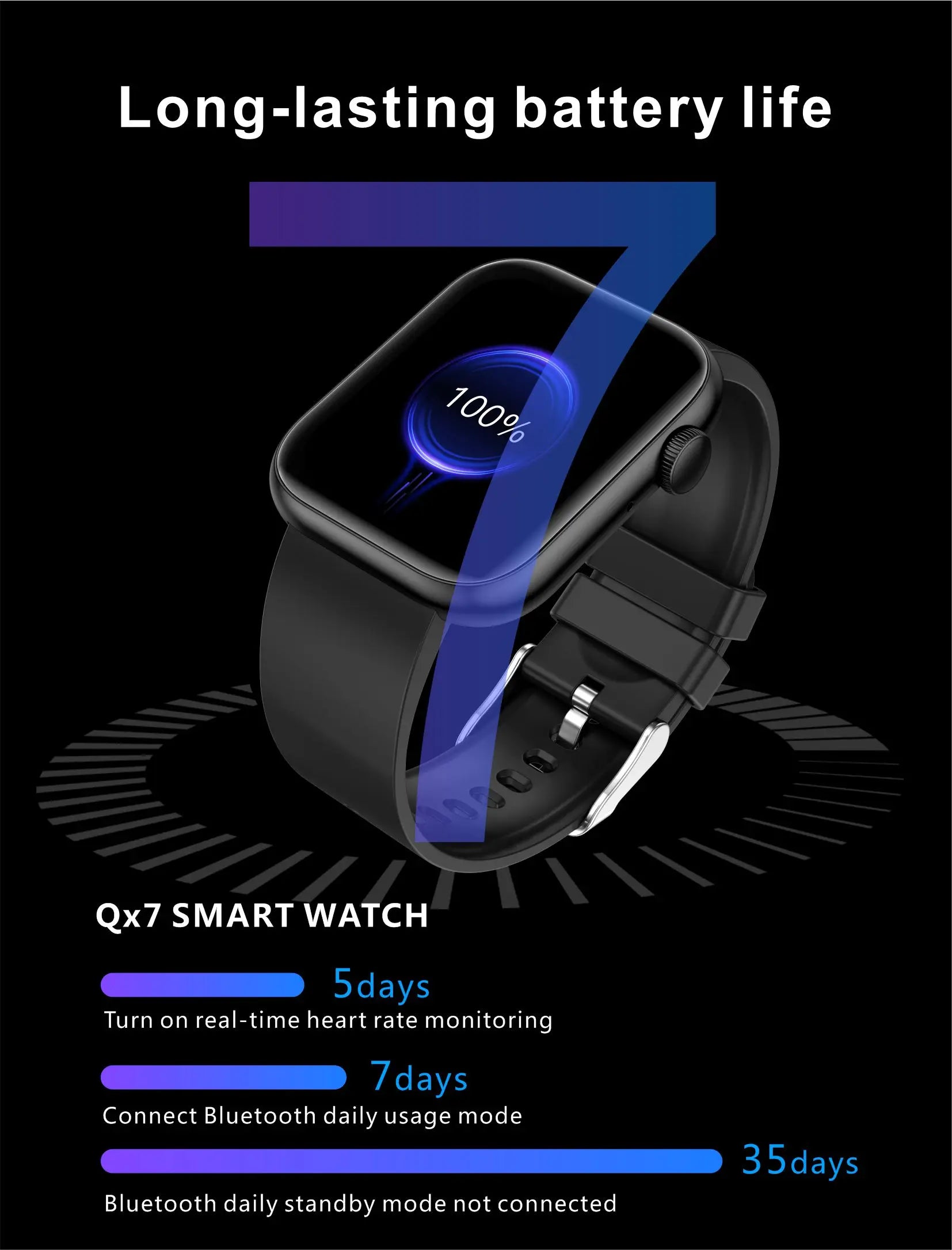 LIGE Bluetooth Call Smartwatch – Unisex Fitness & Health Tracker