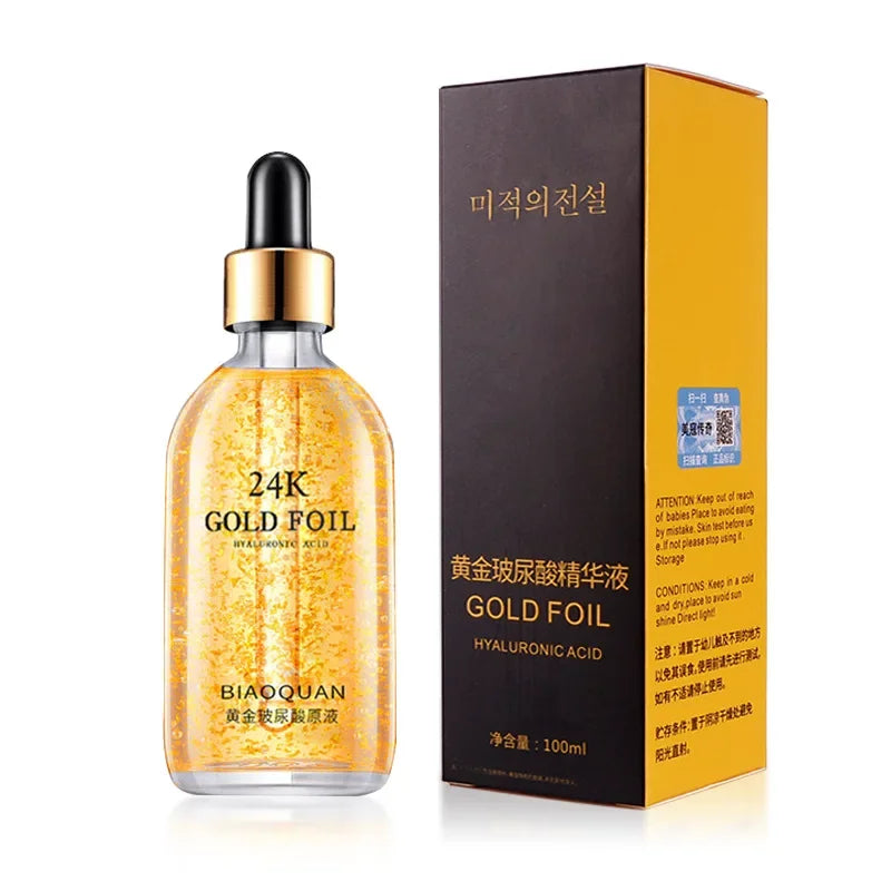 100ml 24K Gold Hyaluronic Acid Face Serum – Anti-Aging & Whitening