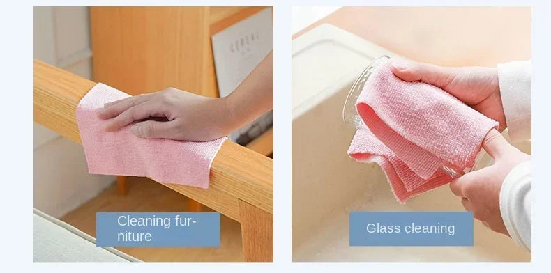 Reusable Microfiber Cleaning Towel Roll (20 Sheets)