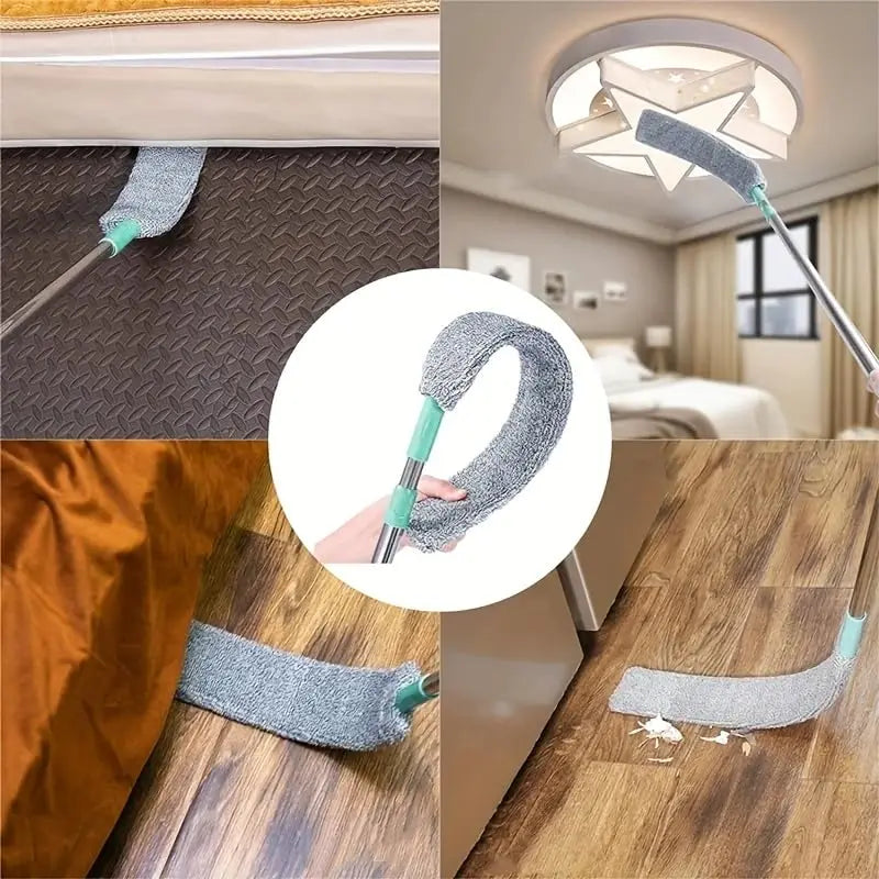 360° Microfiber Mop Set with Extendable Telescopic Pole
