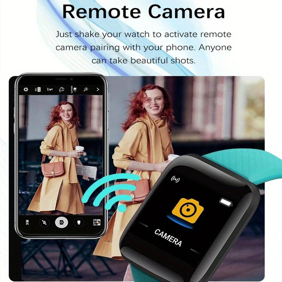 Smartwatch Men Women Fitness Tracker Message Call Compatible
