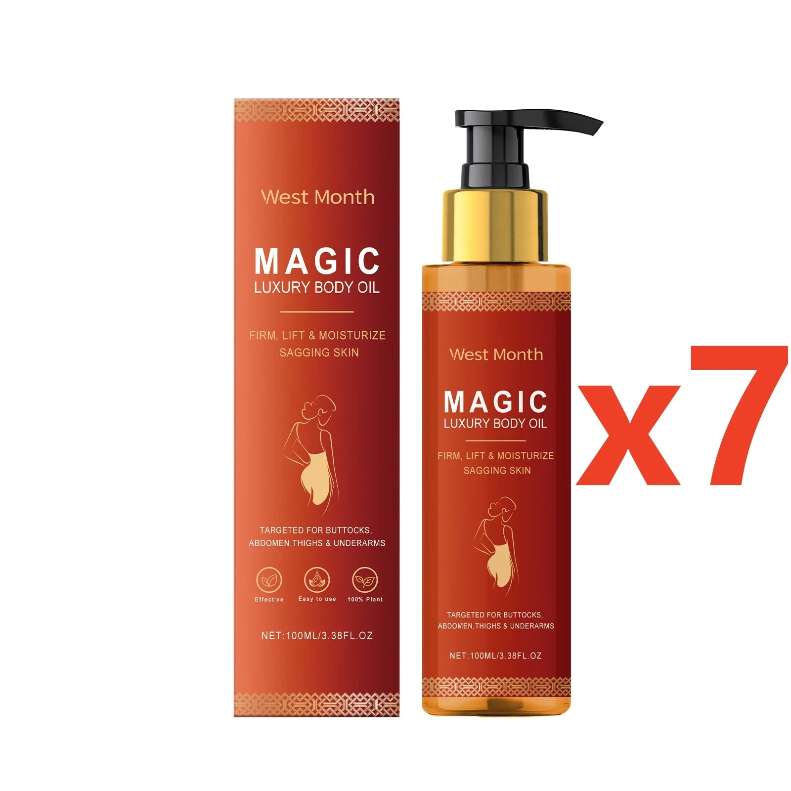 Body Firming Oil Anti Aging Cellulite Hydrating Massage Oil