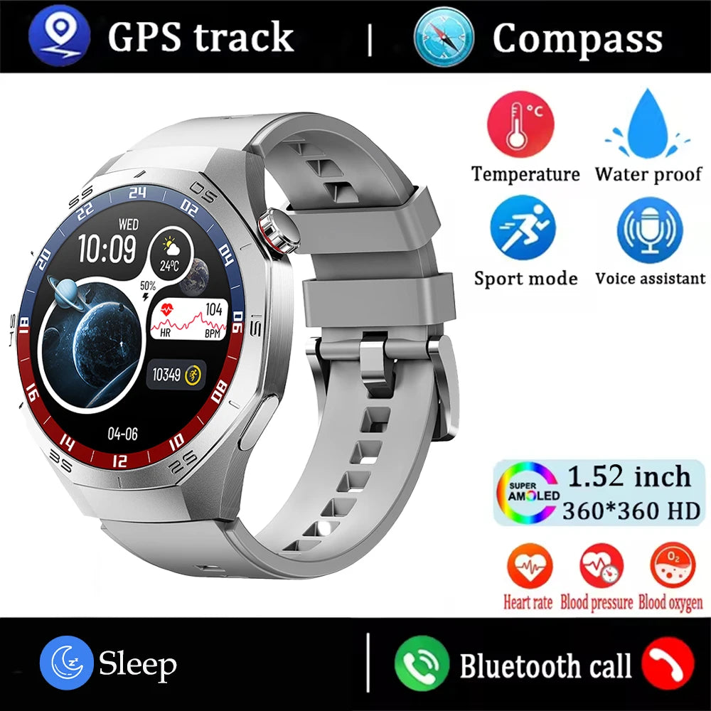 2025 Huawei GT5 Pro Smartwatch – HD AMOLED, GPS, Heart Rate