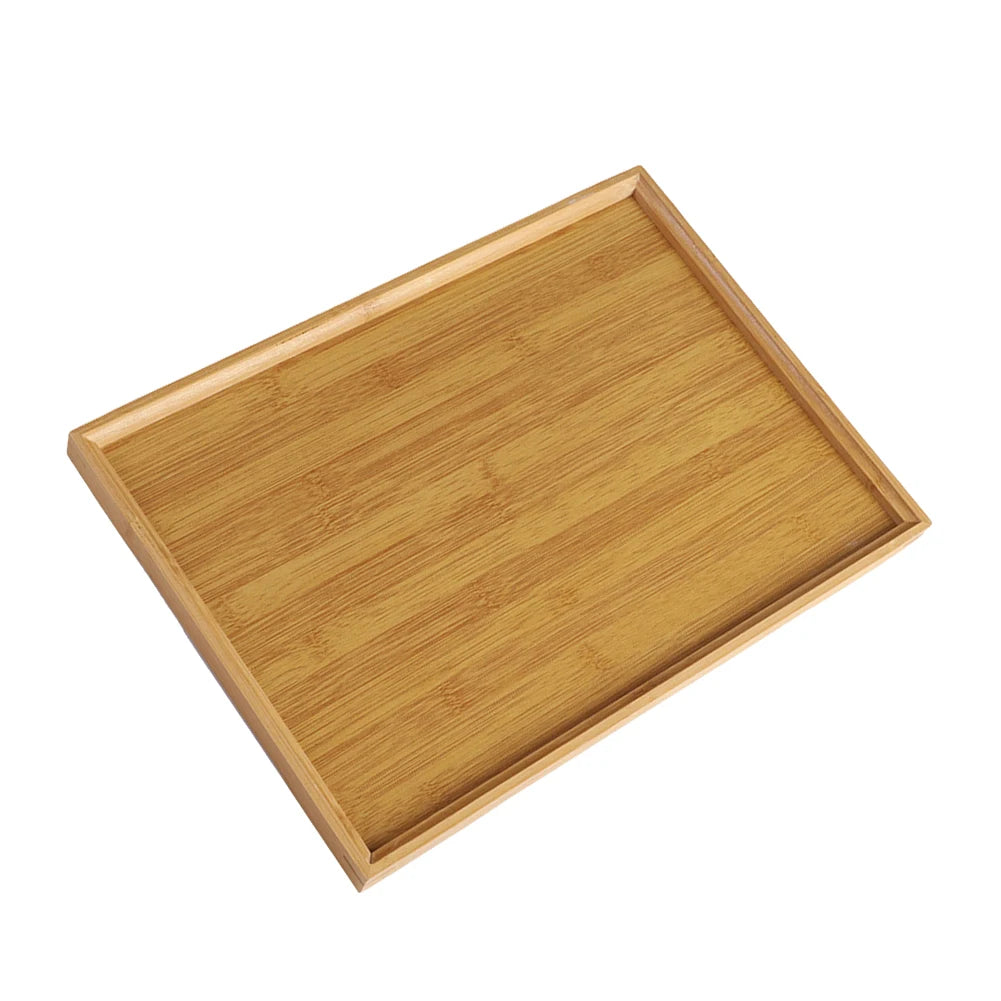 Bamboo Wooden Serving Tray – Rectangular Tea & Food Tray