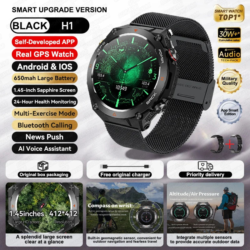 2025 Xiaomi GPS Sports Smartwatch – Waterproof with Bluetooth Call