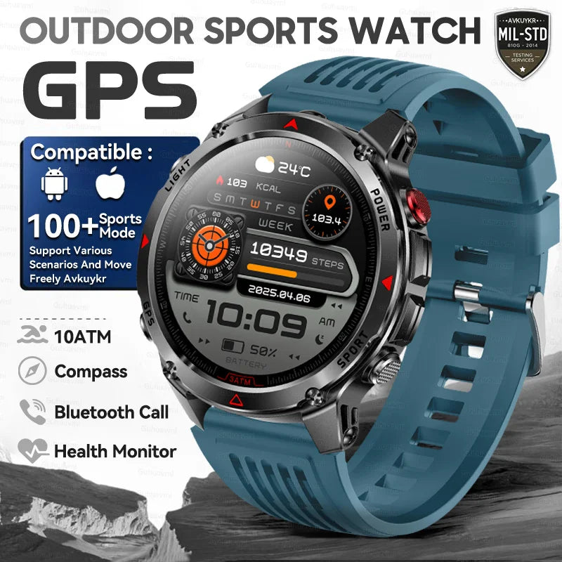 T-Rex 3 Pro Military GPS Smartwatch 10ATM AMOLED Men