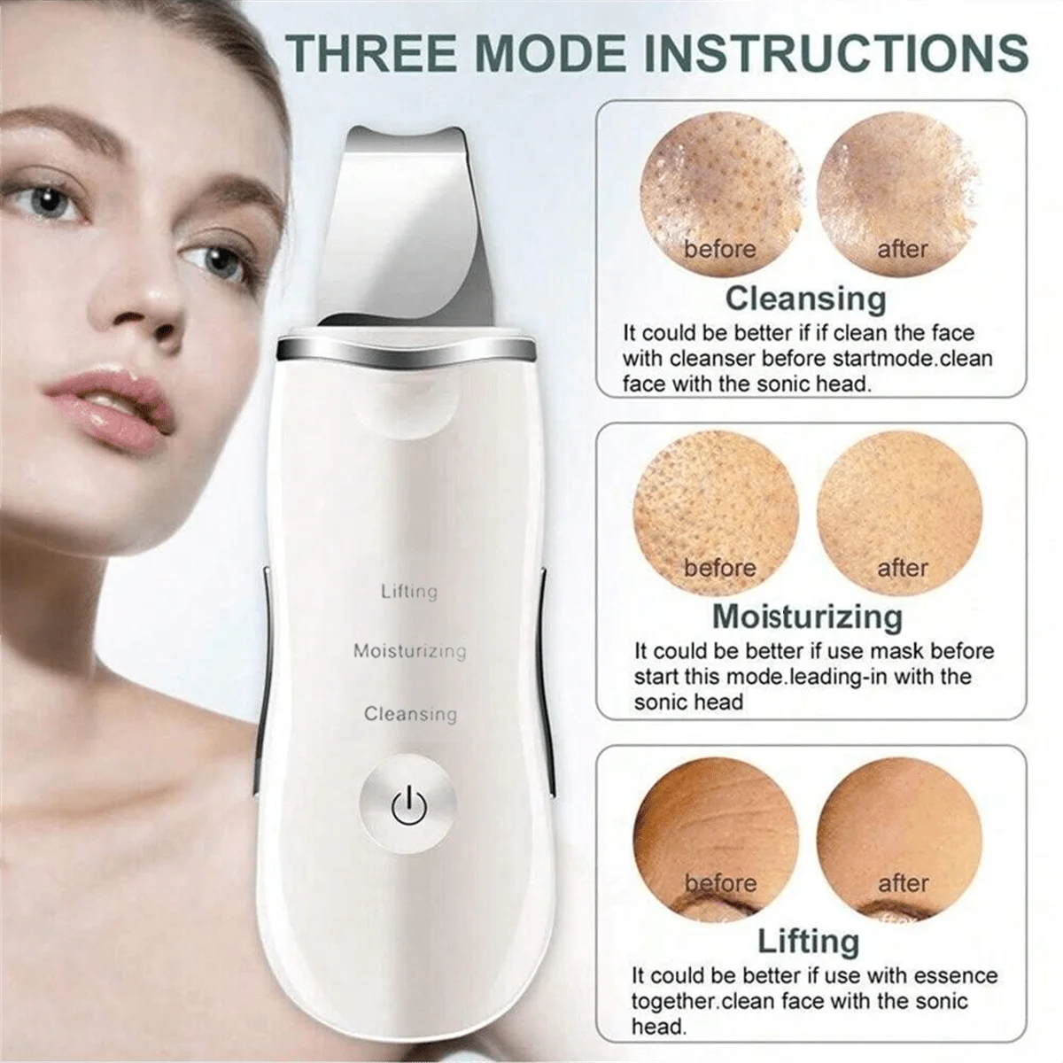 Facial Skin Scrubber & Pore Cleaner