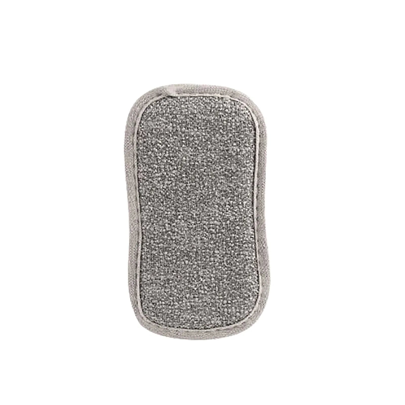 Reusable Double-Sided Microfiber Dishwashing Sponge
