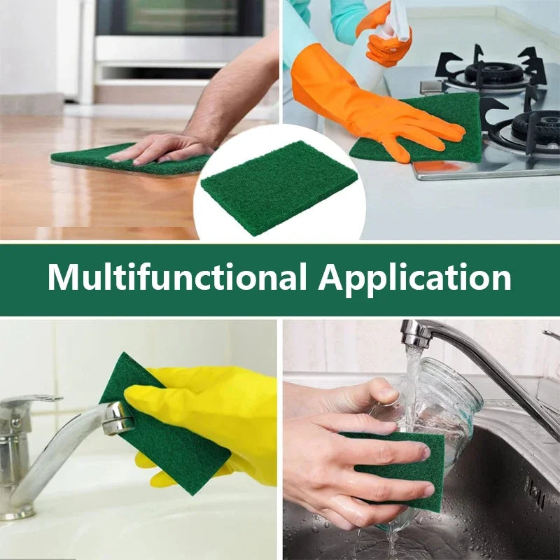 10/20/30pcs Non-Scratch Kitchen Scrub Pads – Reusable Dish & Pot Cleaners