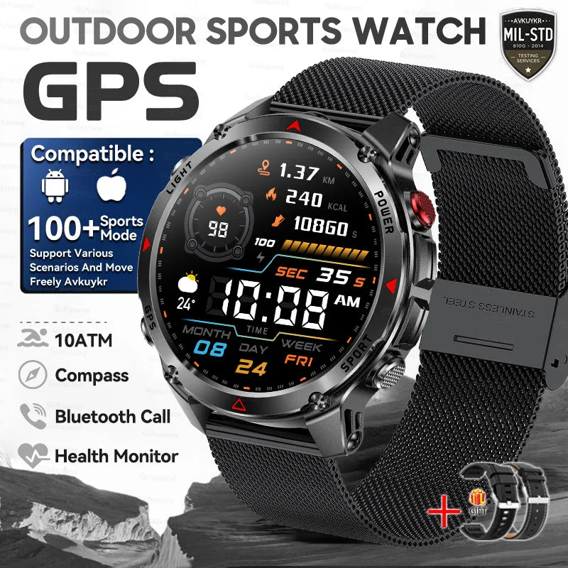 T-Rex 3 Pro Military GPS Smartwatch 10ATM AMOLED Men