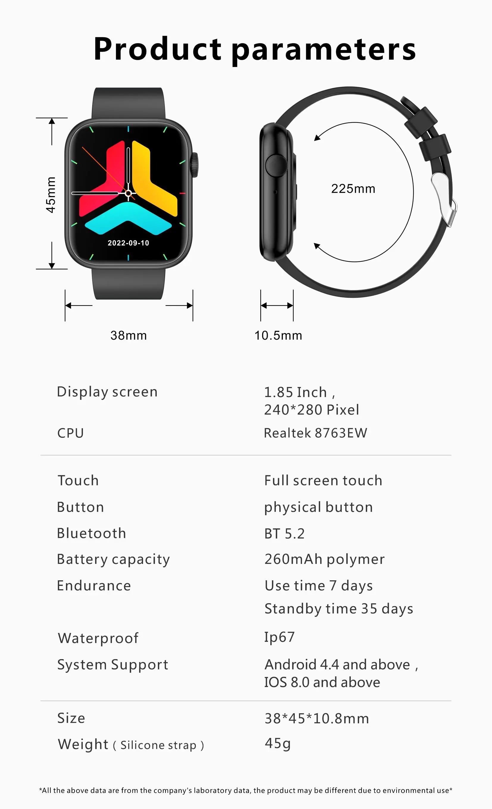 LIGE Bluetooth Call Smartwatch – Unisex Fitness & Health Tracker