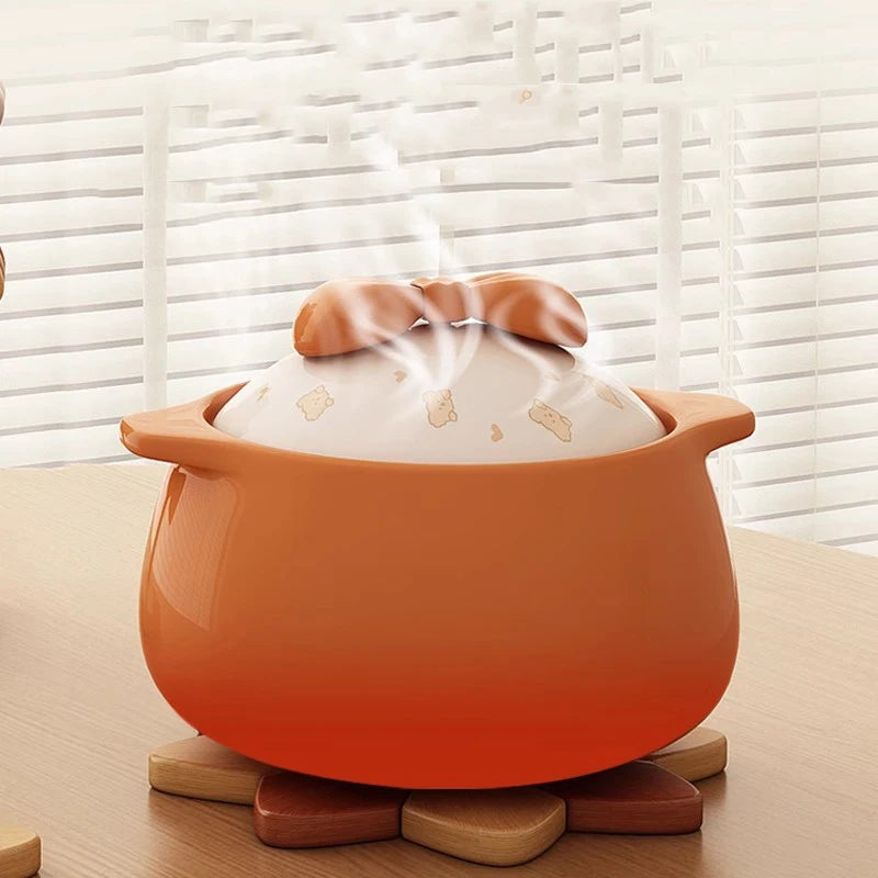Flower Shaped Bamboo Trivet Set Foldable Heat Resistant Coasters
