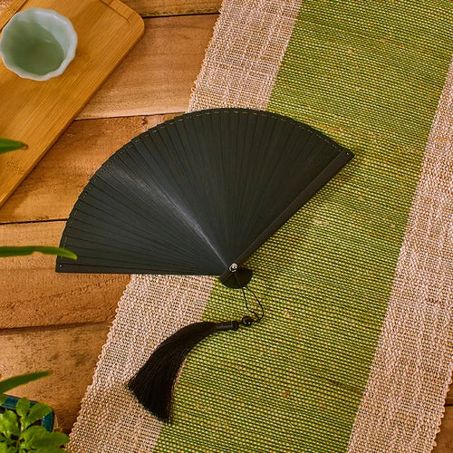 Chinese Style Bamboo Folding Fan Portable Retro Hand Fan