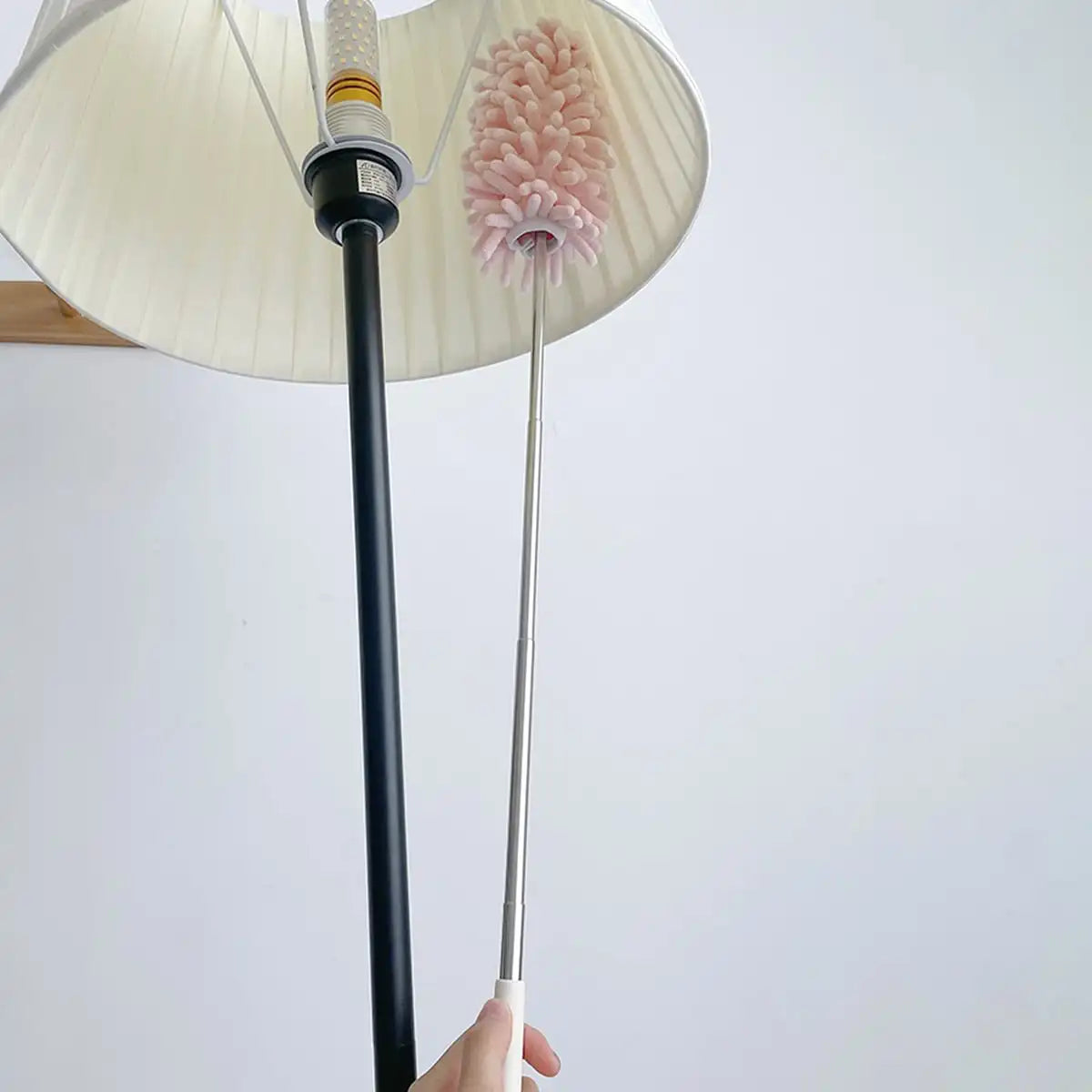 Telescopic Microfiber Chenille Duster – Stainless Steel Handle