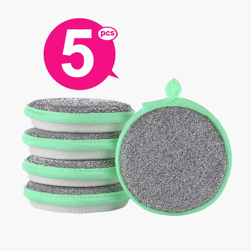 3/5/10PCS Double-Sided Dishwashing Sponges