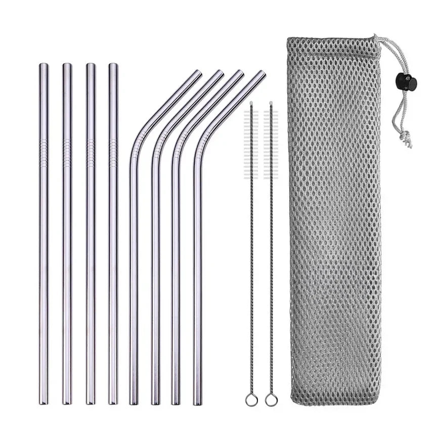 UPORS Reusable Stainless Steel Straws
