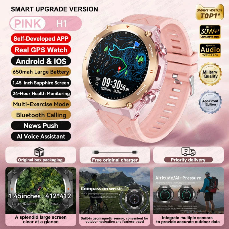 2025 Xiaomi GPS Sports Smartwatch – Waterproof with Bluetooth Call