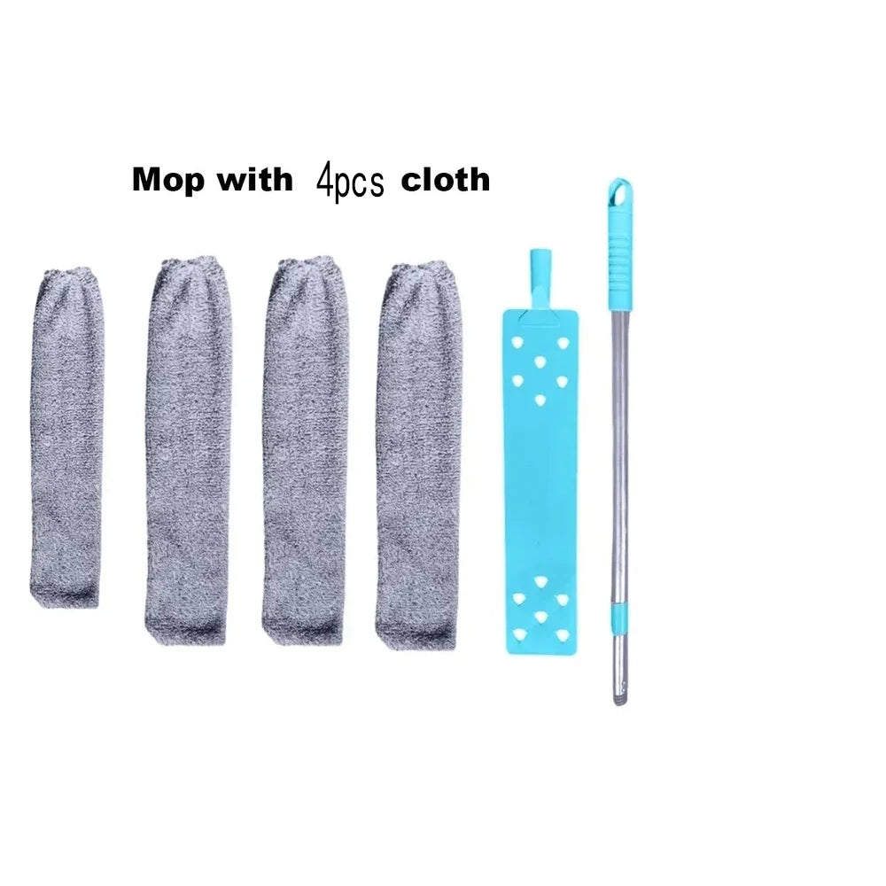 360° Microfiber Mop Set with Extendable Telescopic Pole