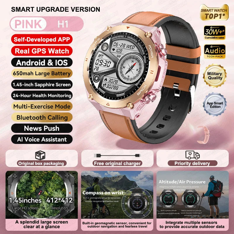 2025 Xiaomi GPS Sports Smartwatch – Waterproof with Bluetooth Call