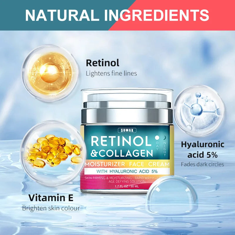 Retinol Anti Aging Face Cream Moisturizing Wrinkle Remover
