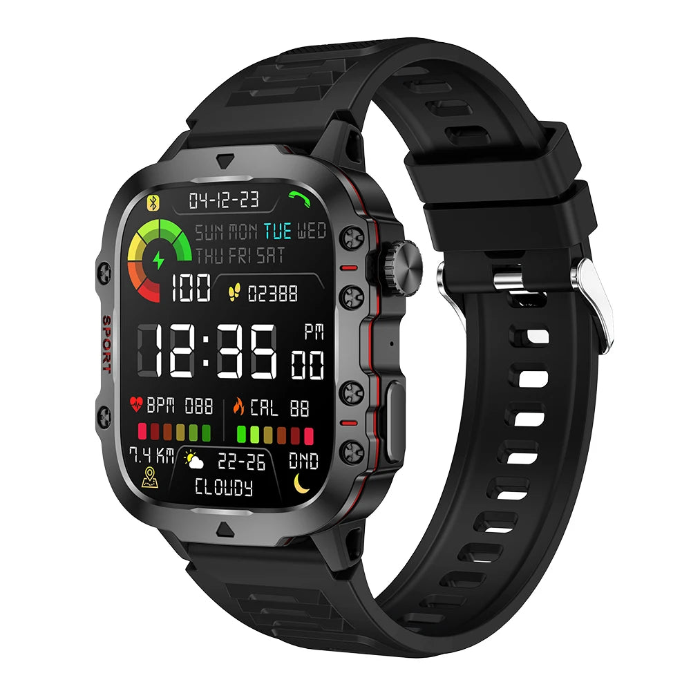 Original Men’s Smartwatch – Bluetooth Call, IP68 Waterproof, Fitness Tracker