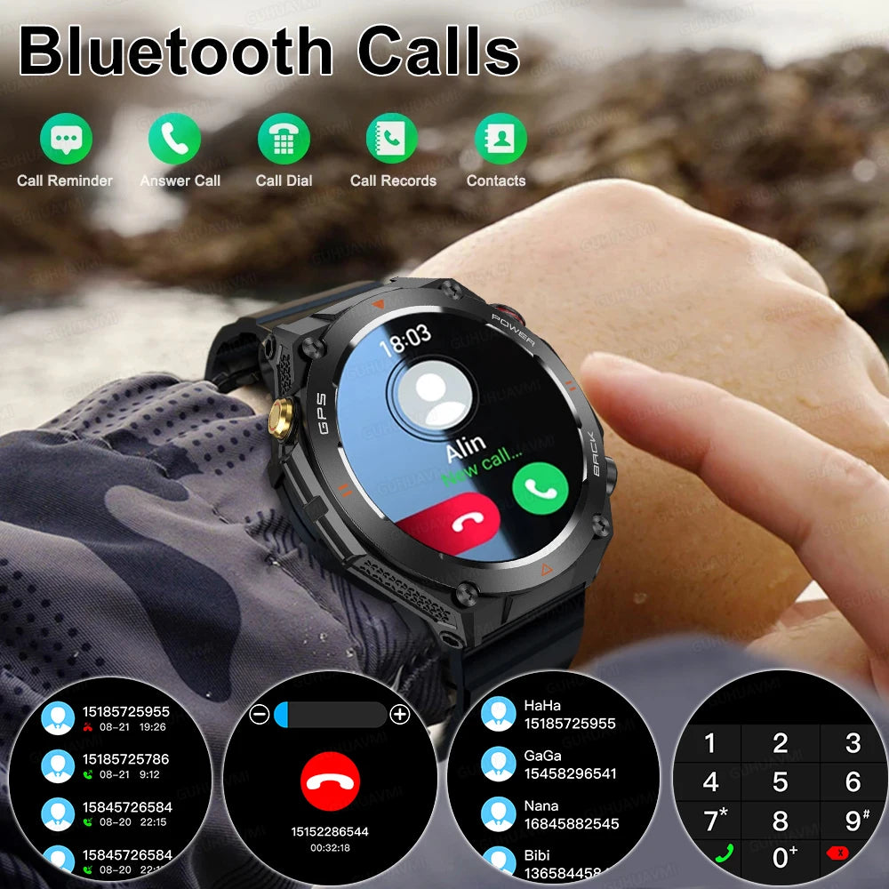 2025 Xiaomi GPS Sports Smartwatch – Waterproof with Bluetooth Call