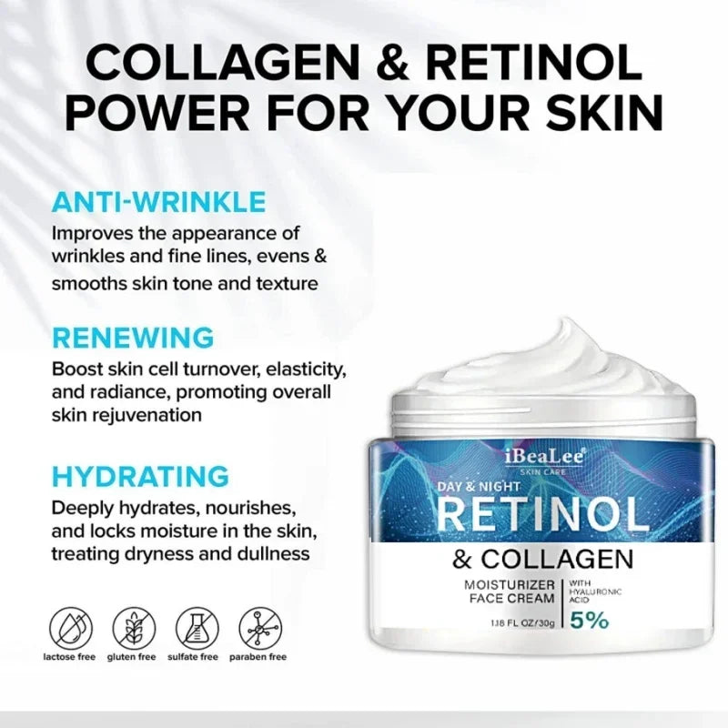 Retinol Anti-Wrinkle Cream for Men – Collagen & Firming