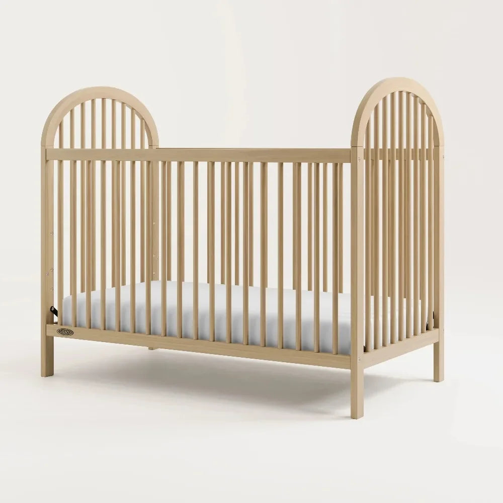 3-in-1 Convertible Baby Crib – Driftwood Finish